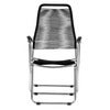 Spaghetti sun lounger black aluminium