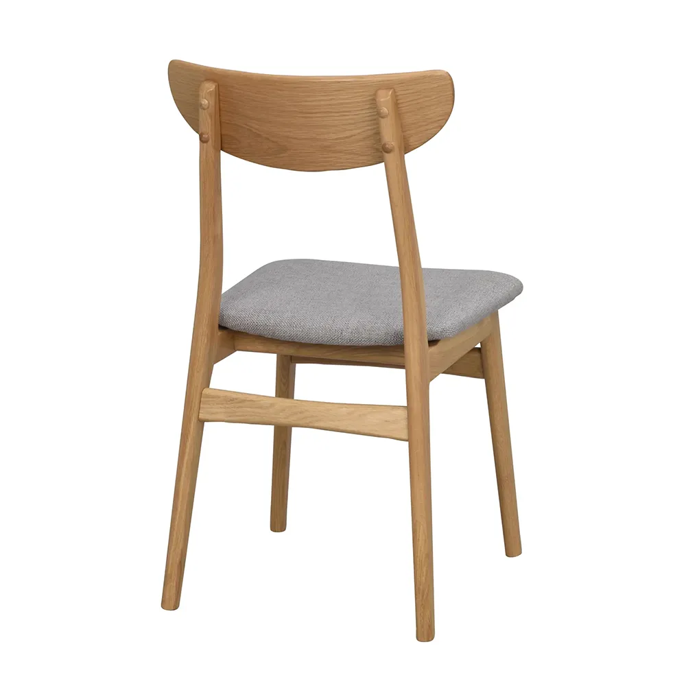 Rodham chair oak/light gray
