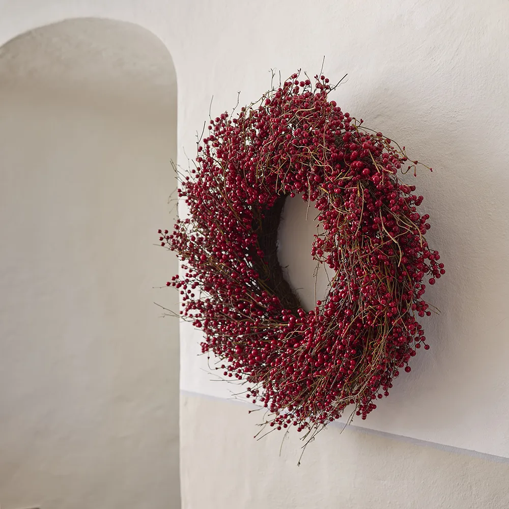  Berry wreath Ø100 cm red