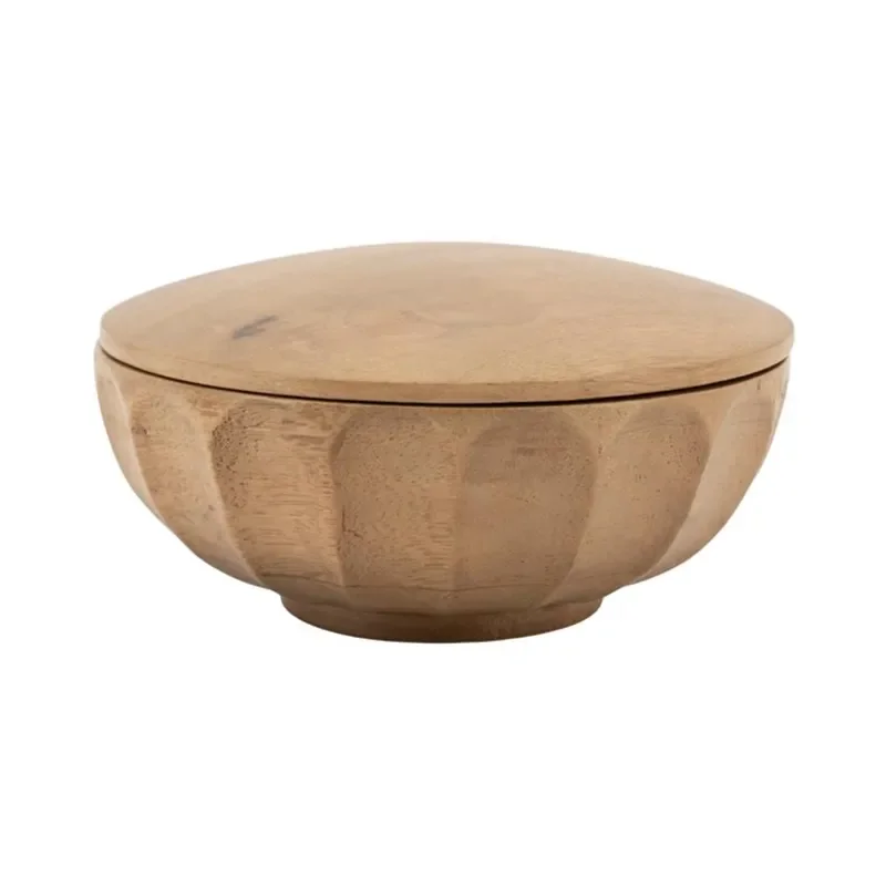 Storage bowl Yori small 13,7x13,7x6,5 cm Mango Wood Brown
