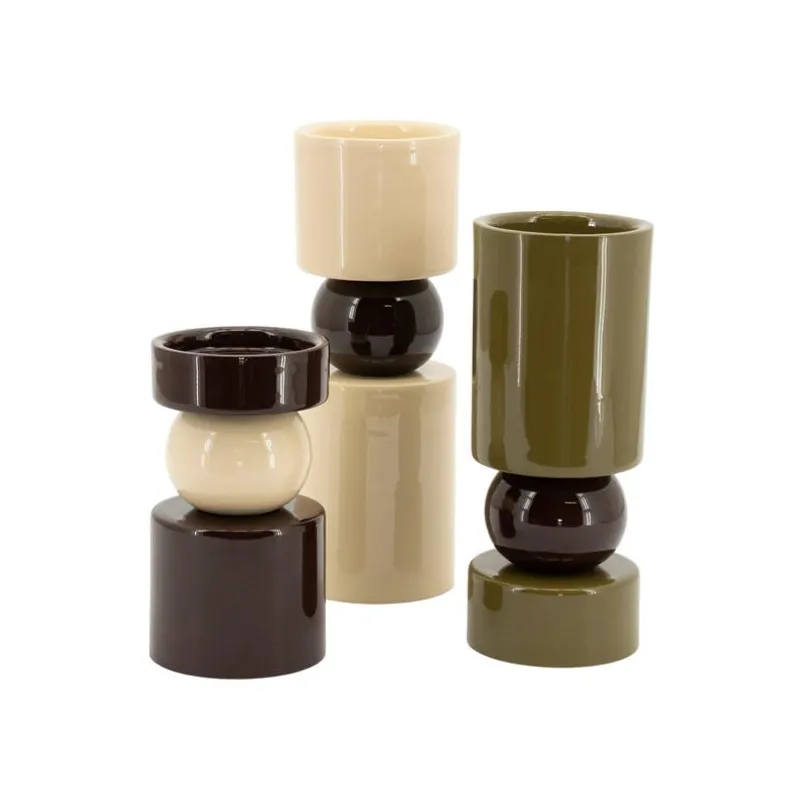 Shapix (set of 3) 9x9x15 cm Iron Multicolour