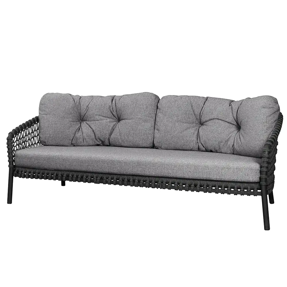 Ocean cushion set Dark grey for 3-seater sofa