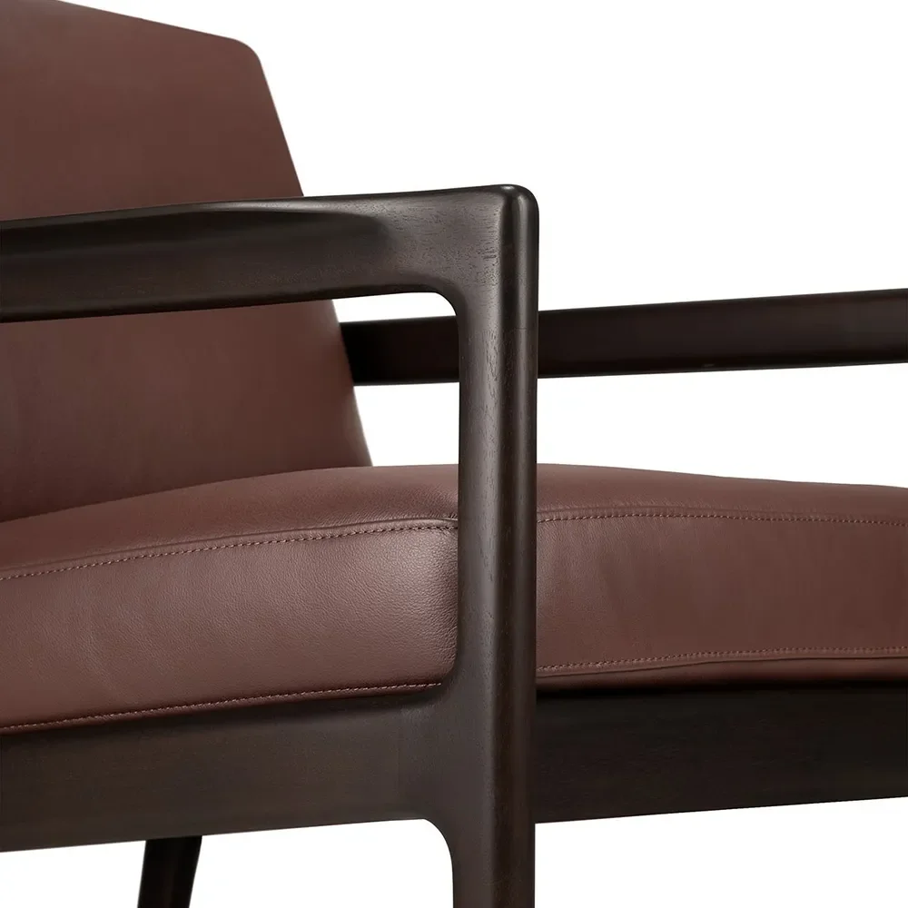 Jack Armchair Burgundy leather