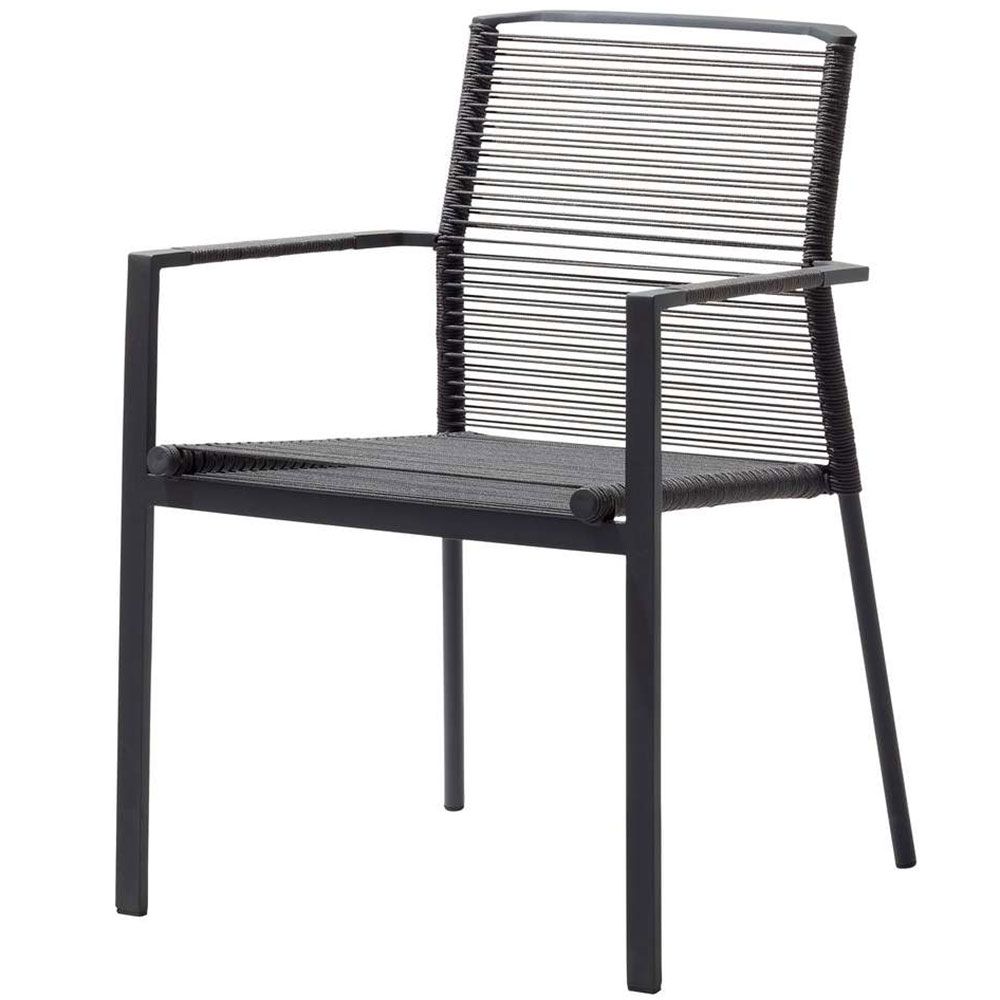Edge Armchair Anthracite Cane-Line Rope
