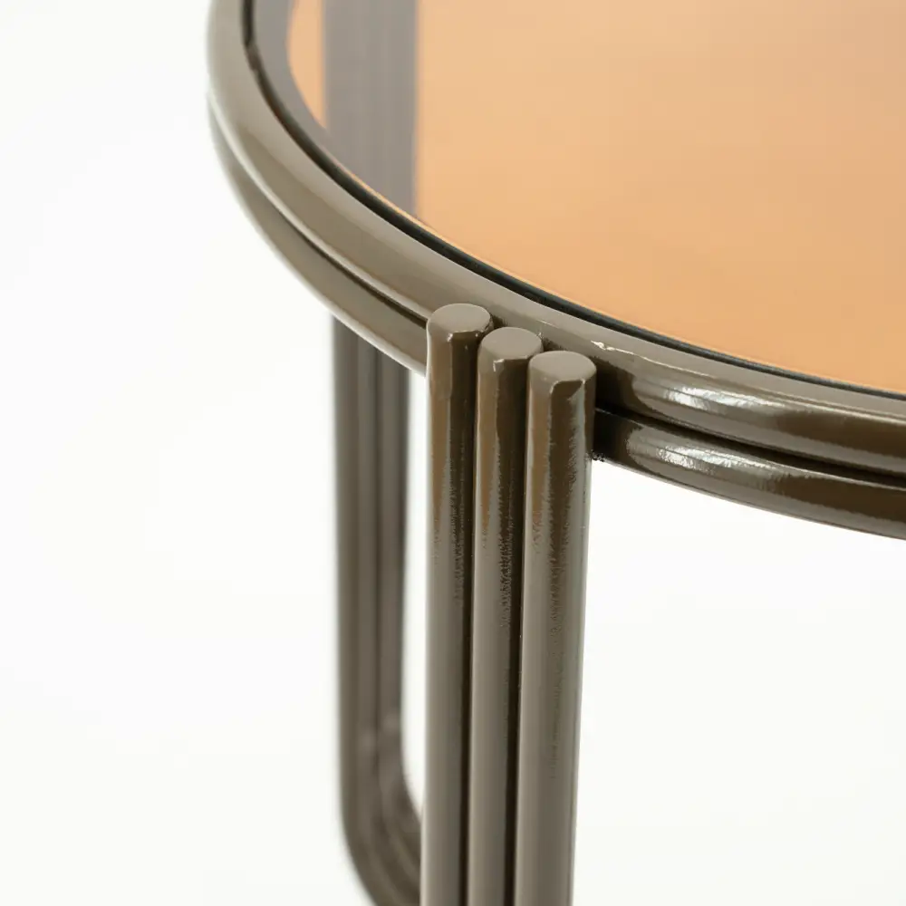 Side table Groovy - brown 42,5x42,5x42,5 cm