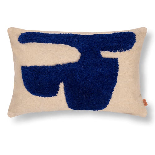Lay Cushion 60x40 Sand/Br Blue