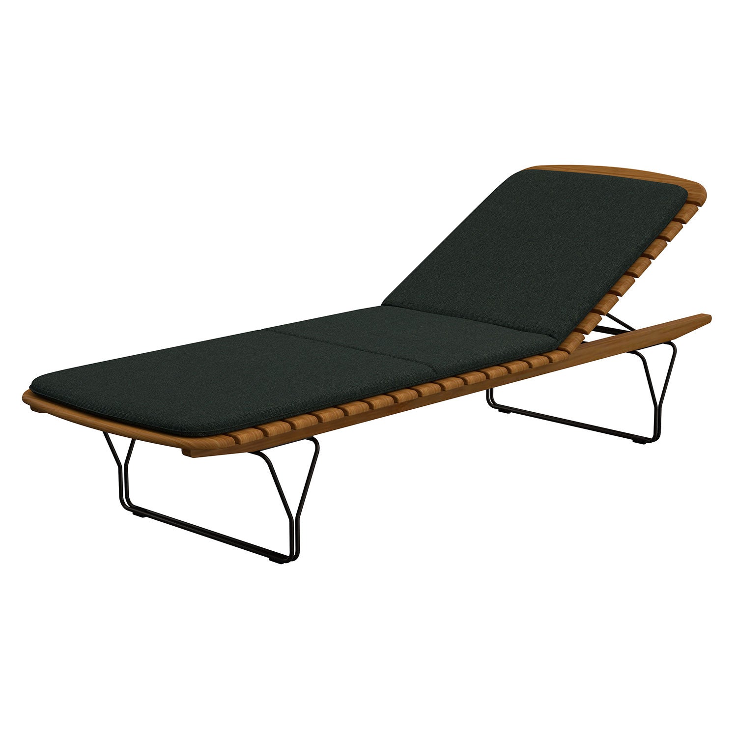 Molo sunbed cushion dark green