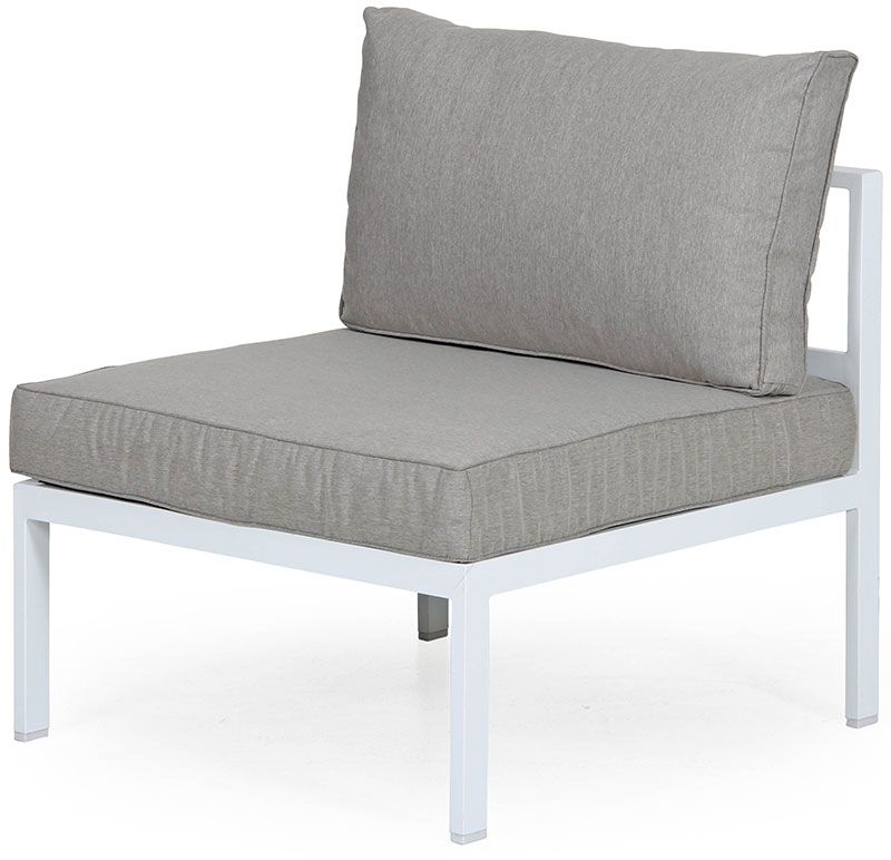 Leone centre part white / grey