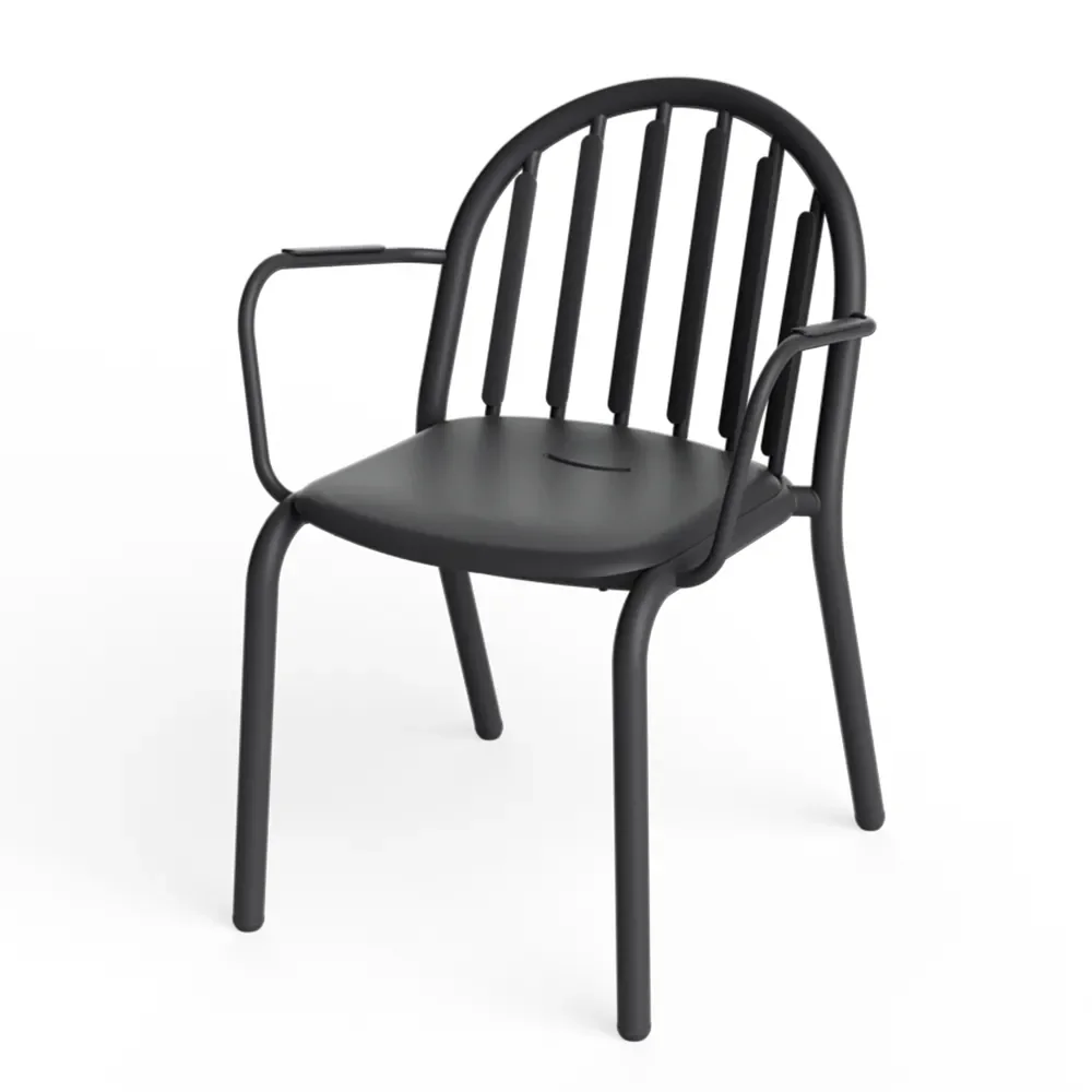 Fred'S Dining chair with armrest Anthracite