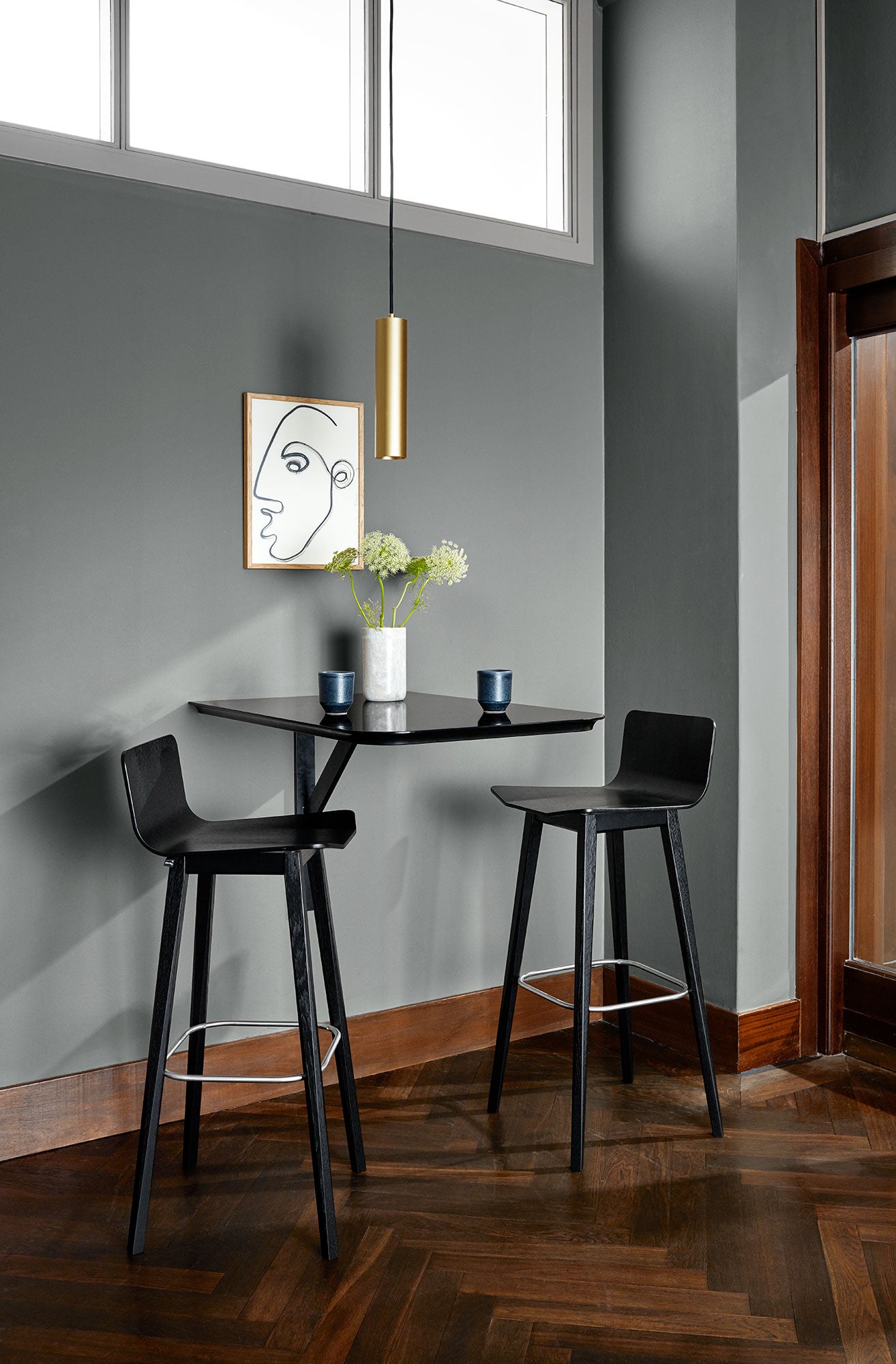 Sm808 Chair Oak Lacquer White Oil 41X42X83cm