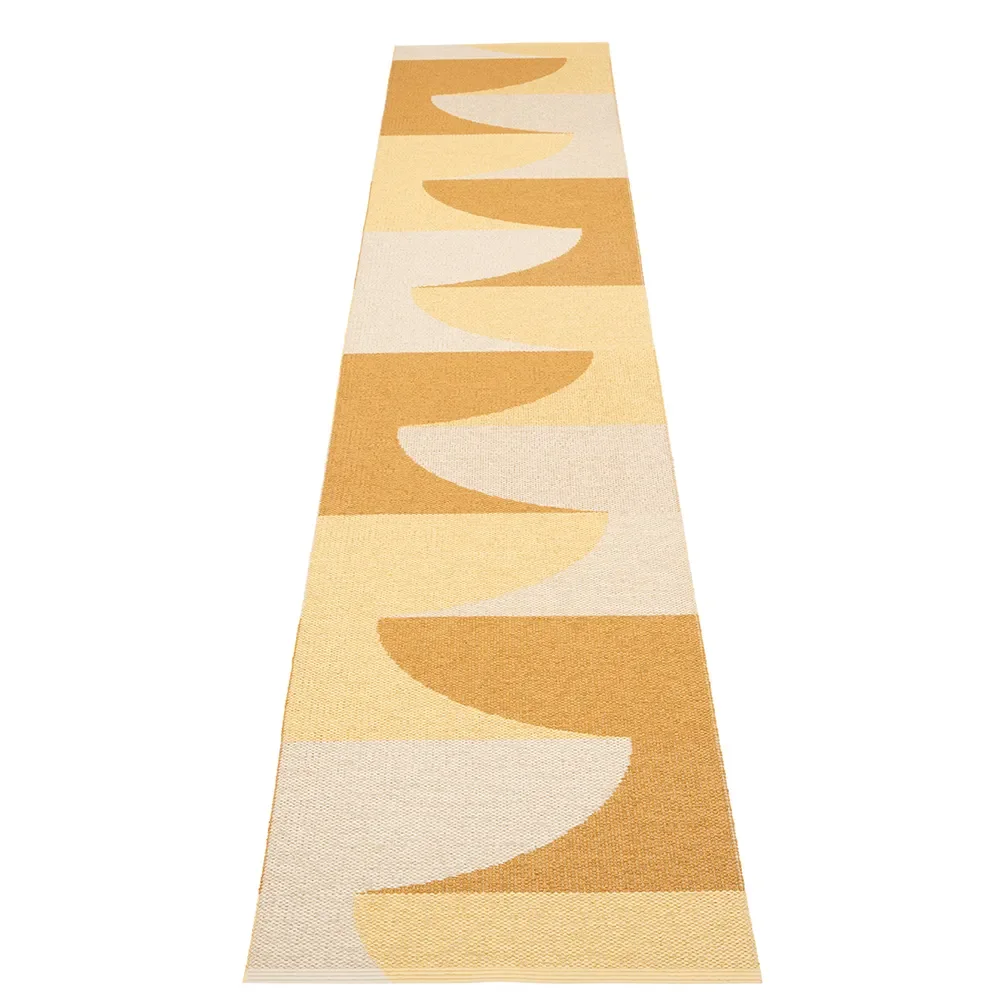 Hill carpet Ochre/Pale yellow/Cream 70 x 360cm