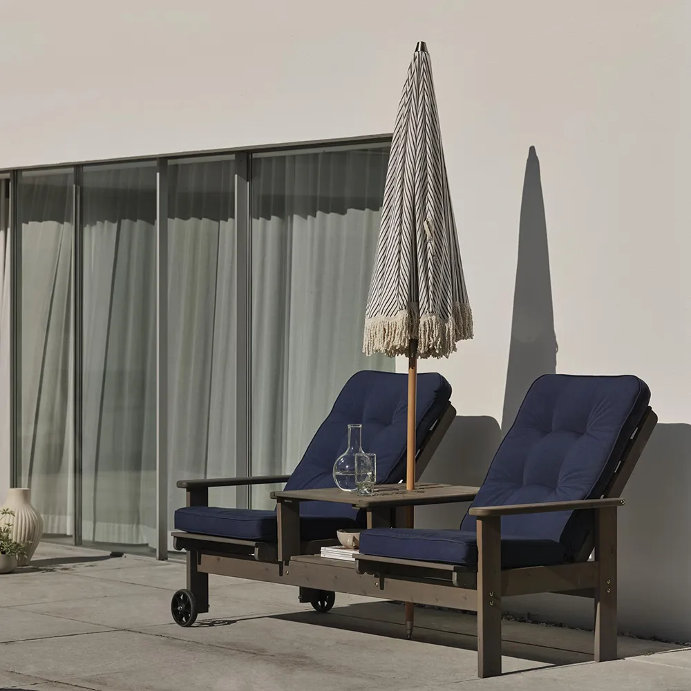 Iduna high position cushion blue