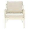 Coleville armchair  Pearl white / Dot beige