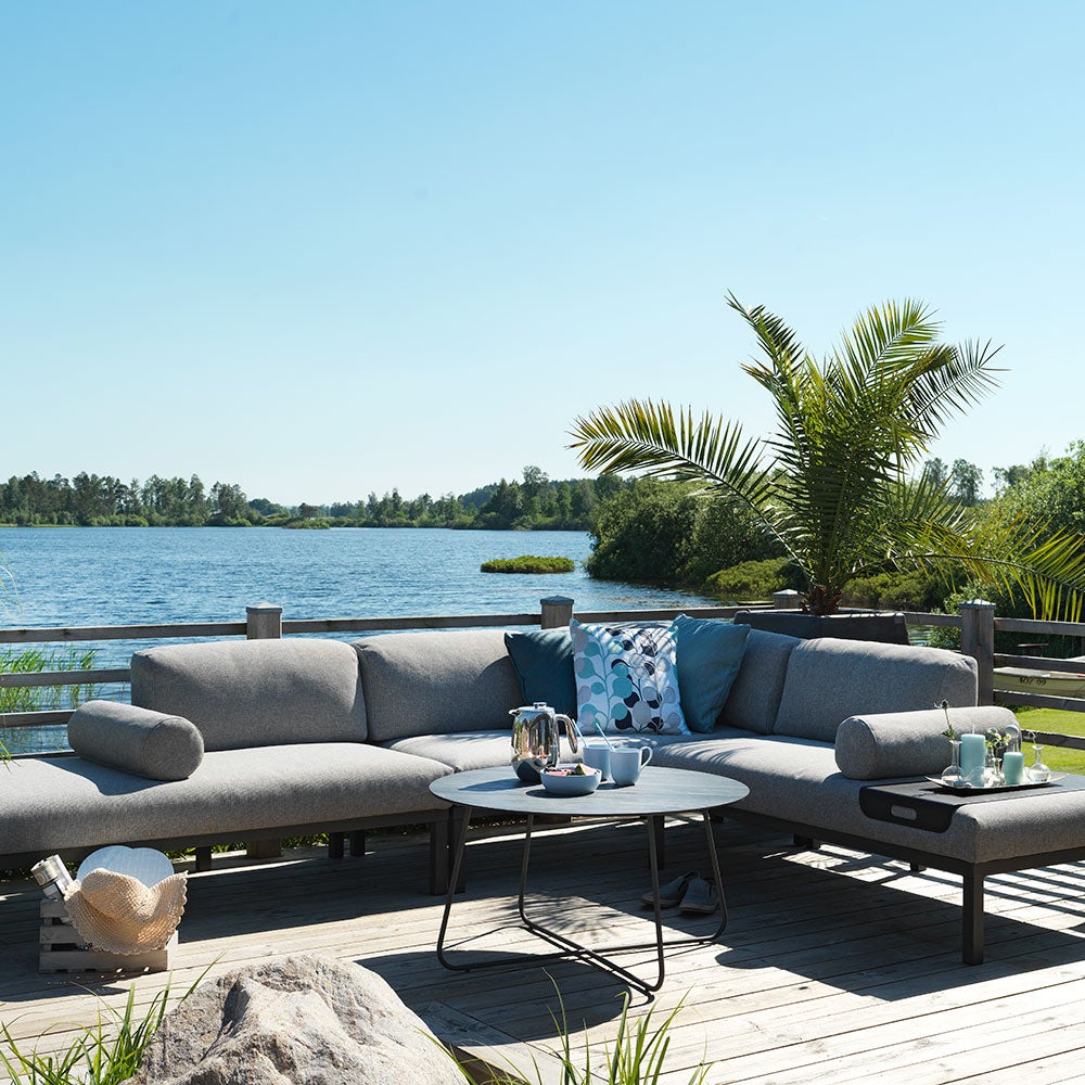 Gonesse sofa group anthracite/grey