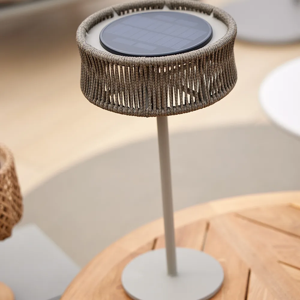 Illusion table lamp between Taupe