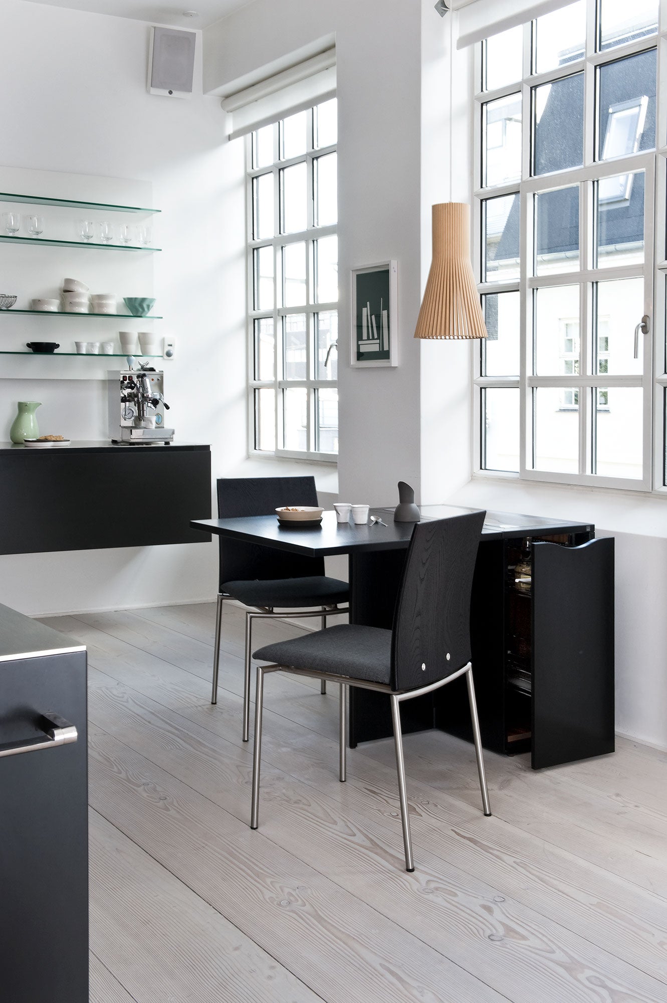 Sm101 Table Oak White Oil 80-109(178)x40x74 cm