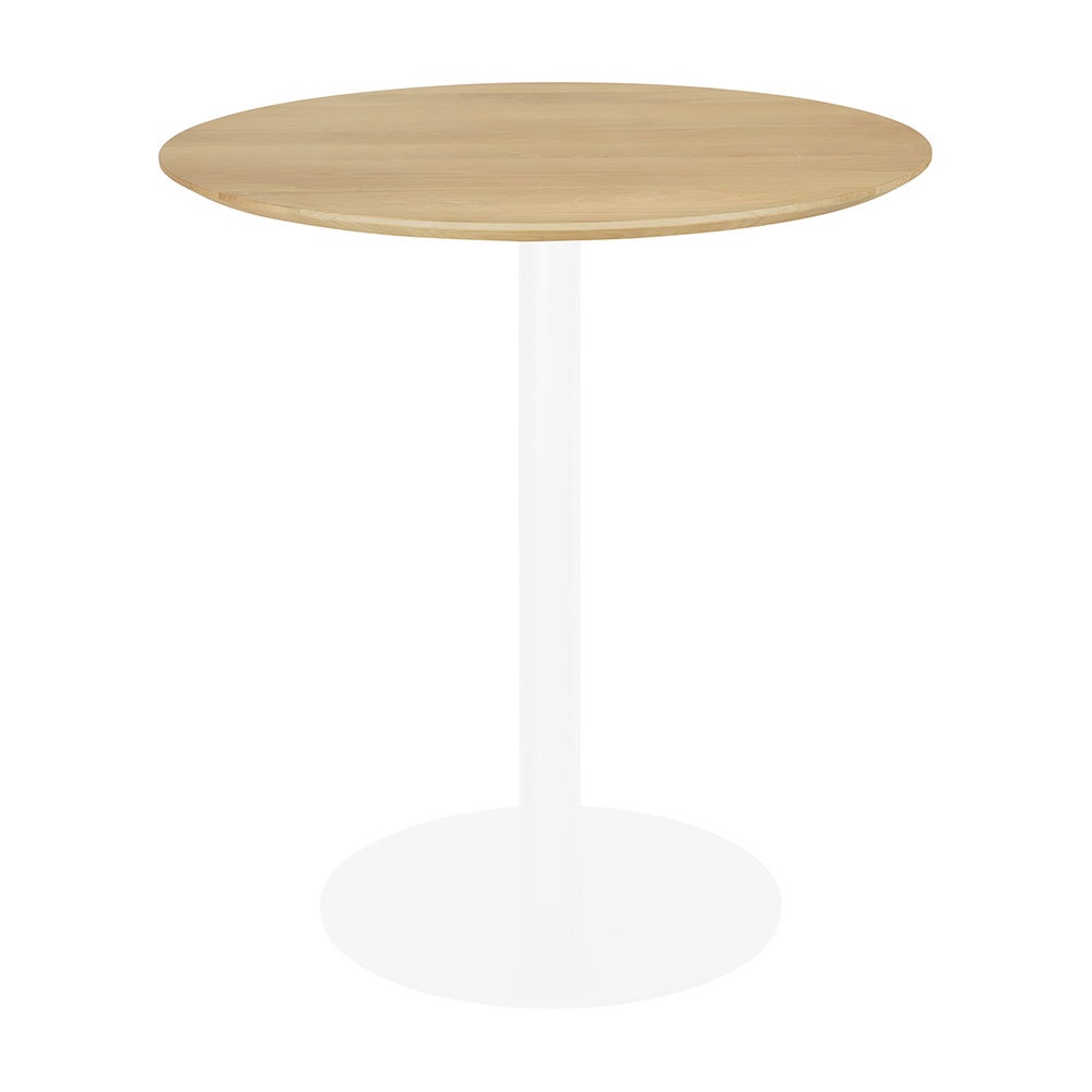 Blend Dining Table Top Lacquered Oak Ø70cm