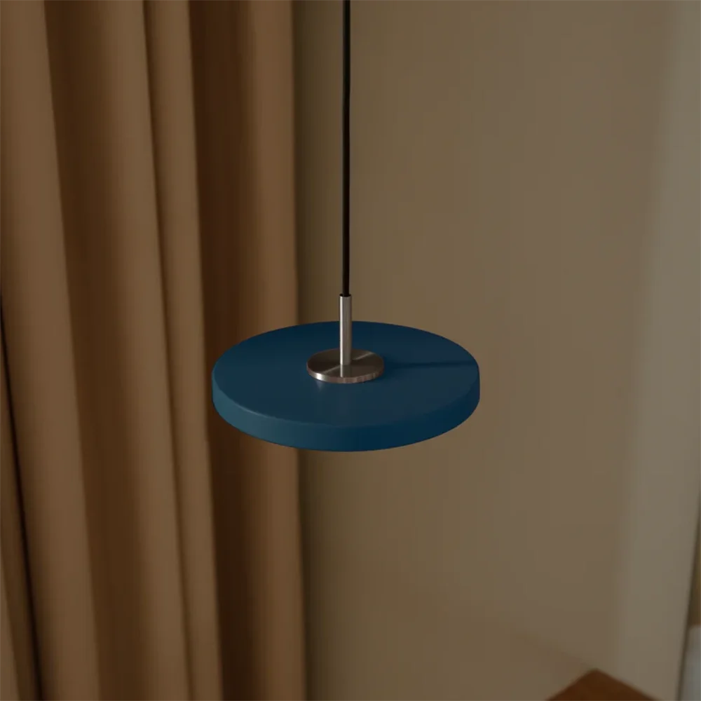 Asteria Micro Lamp Ø15 cm Petrol Blue/Steel