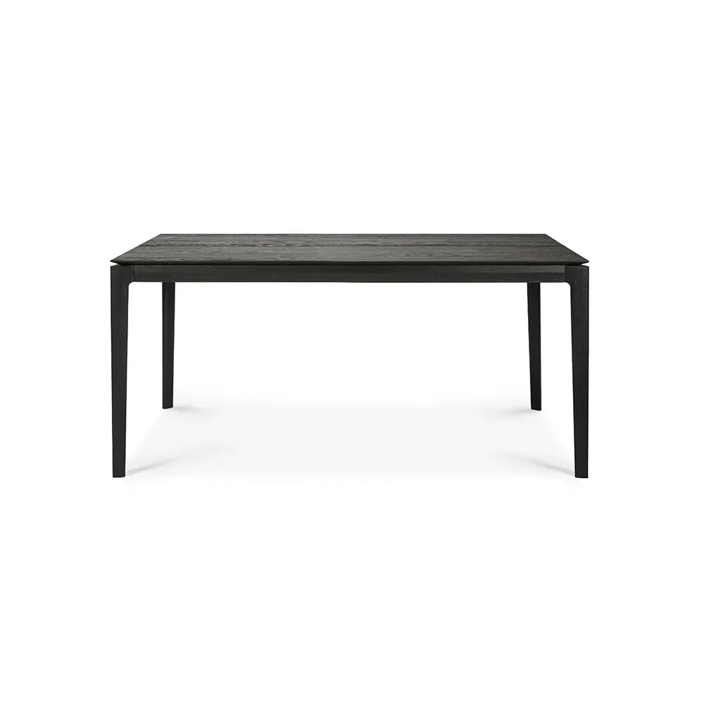 Bok Dining table 90x160-240 cm Black varnished oak