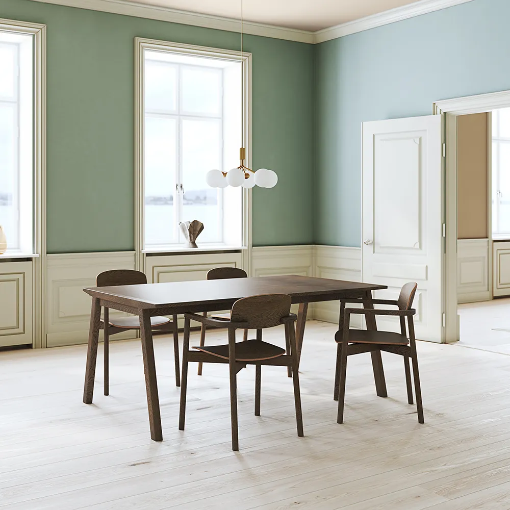 SM140 Dining Table 100x174 cm Mocca Brown Oak