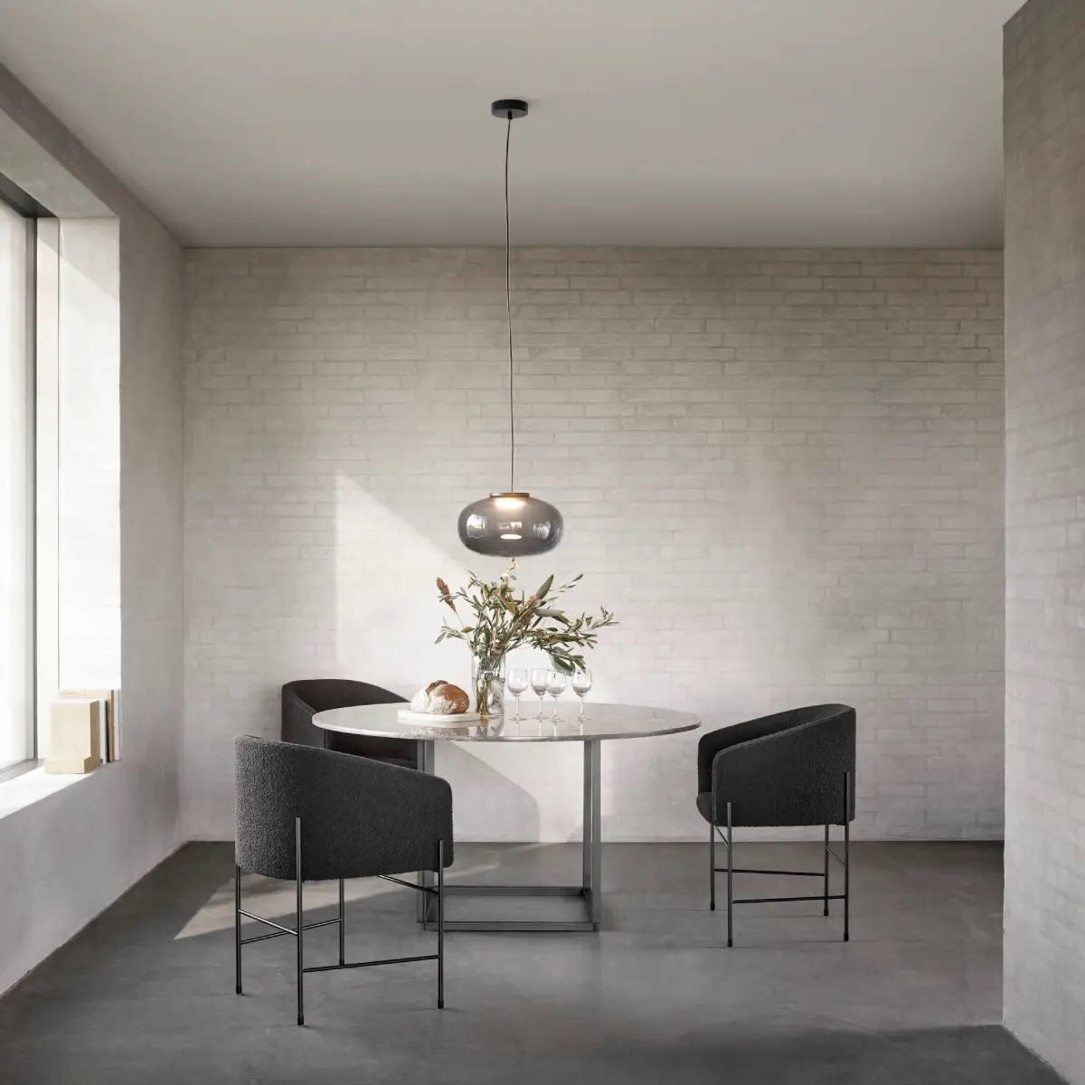 Florence Tabletop Ø145cm Gris Du Marais Marble