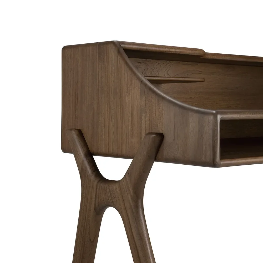 Desk in Teak Flow Wild Brown