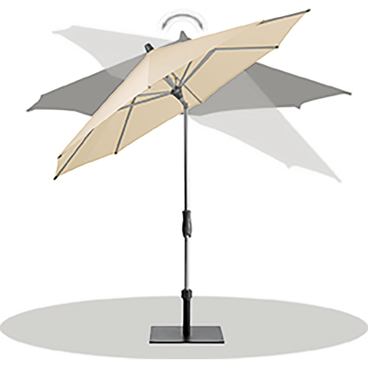 Alu-Twist parasol 300 cm cm cat.5 523 champagne