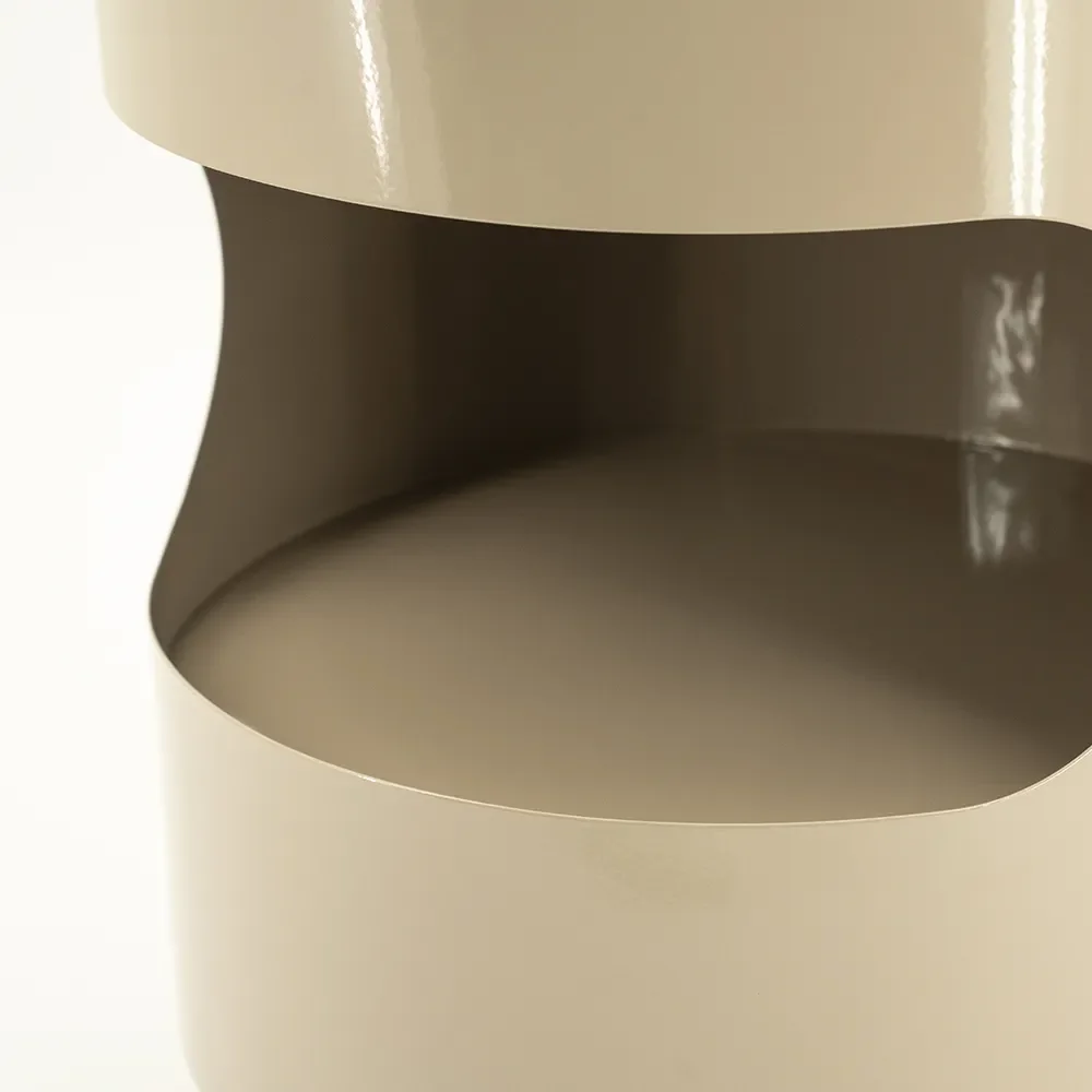 Tondo side table 37 cm taupe