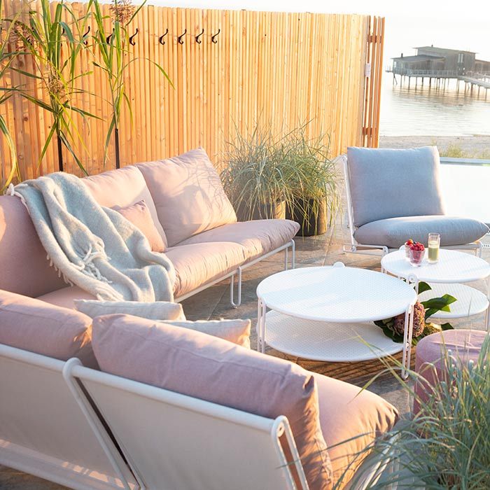 Blixt add-on module white / dusty pink 