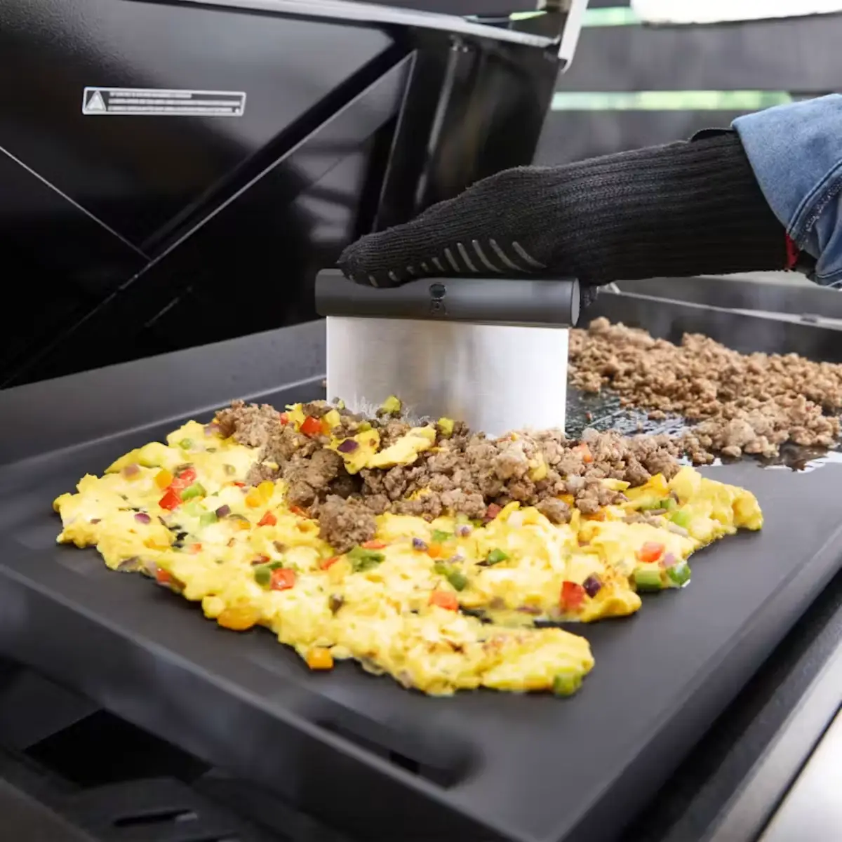Frying table chopper
