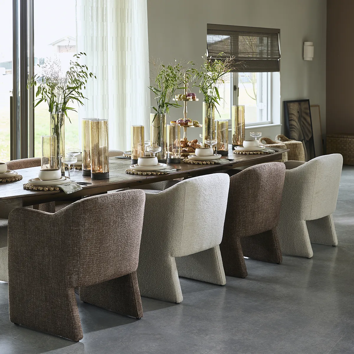 Dining Chair Napoli Beige with armrest