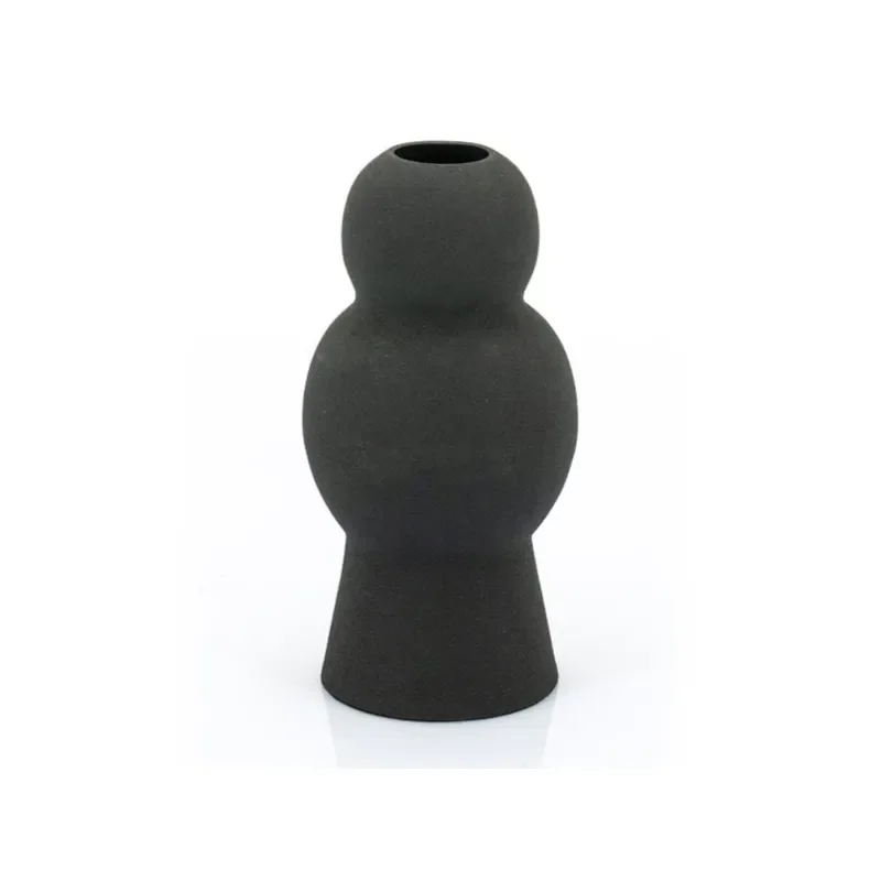 Bold vase 10x10x20.5 cm iron black