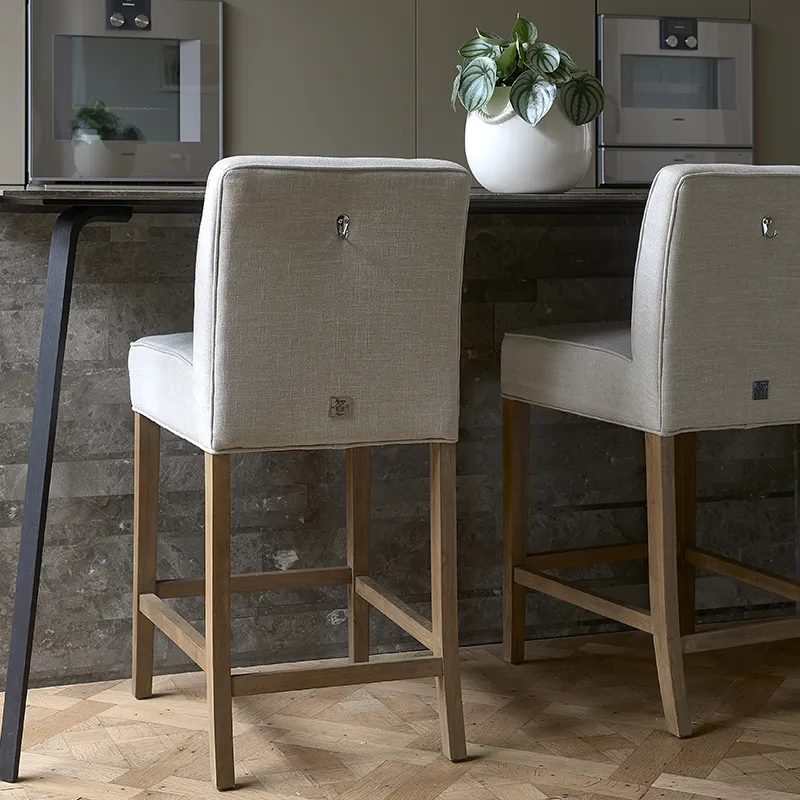 Cape Breton bar stool Linen flax