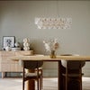  Lorraine Ceiling Lamp L75cm brass/clear