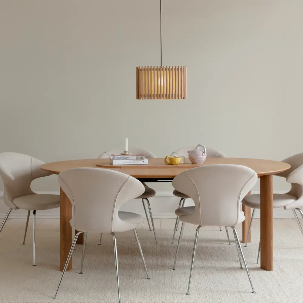 Comfort Circle Dining table with extension Oak