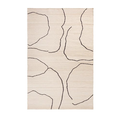Handwoven Rug in Jute Gesso Off-White 200x300 cm