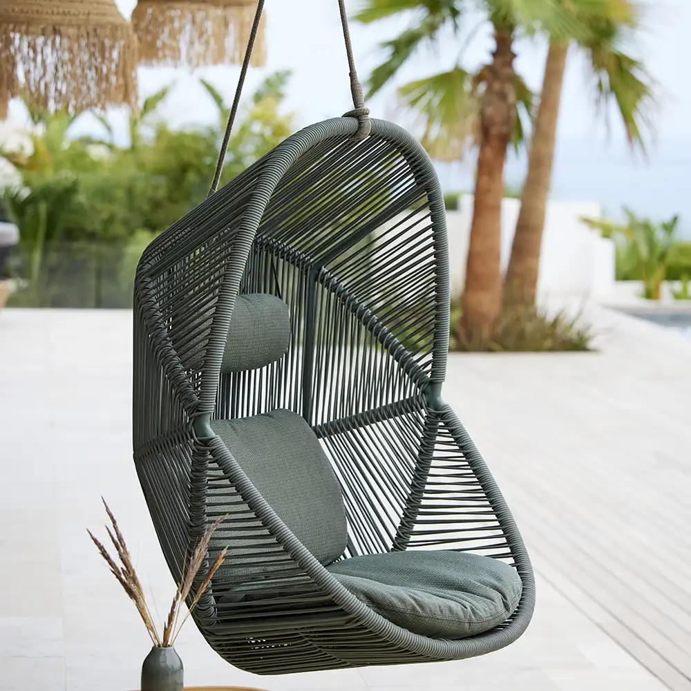 Hive hanging chair Dusty green, Weave