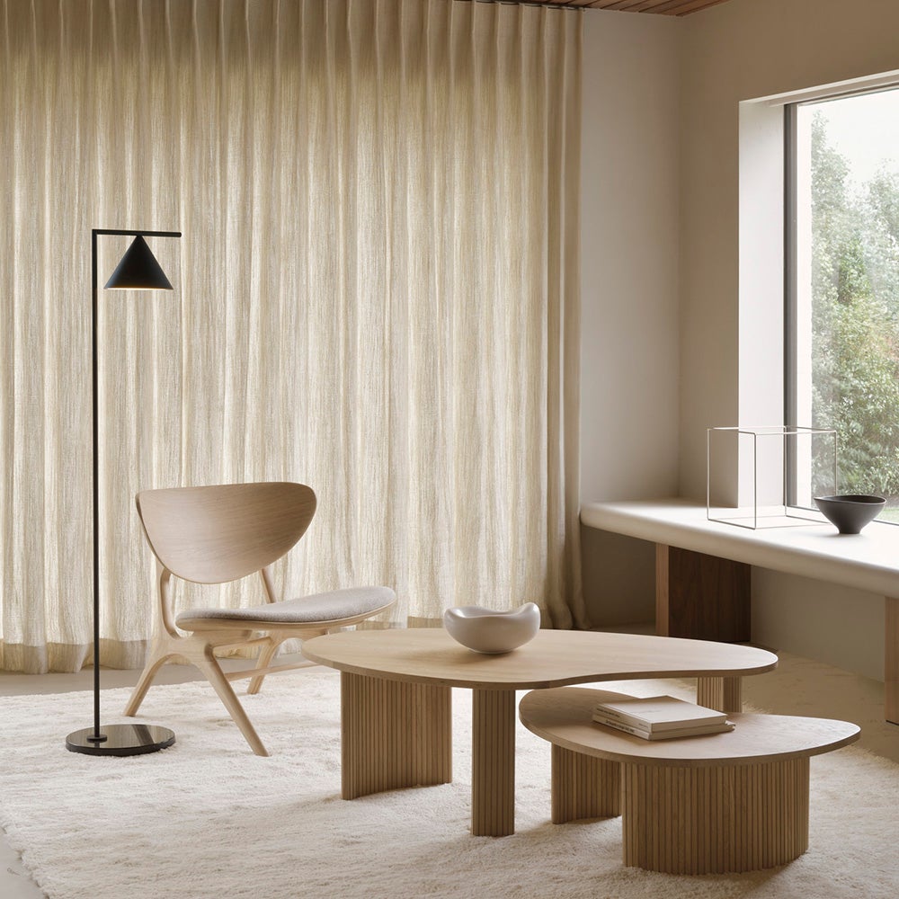 Boomerang Coffee Table Oak 90x61 cm