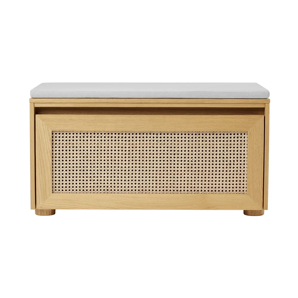 Storage Bench Hideaway Cane – Sterling