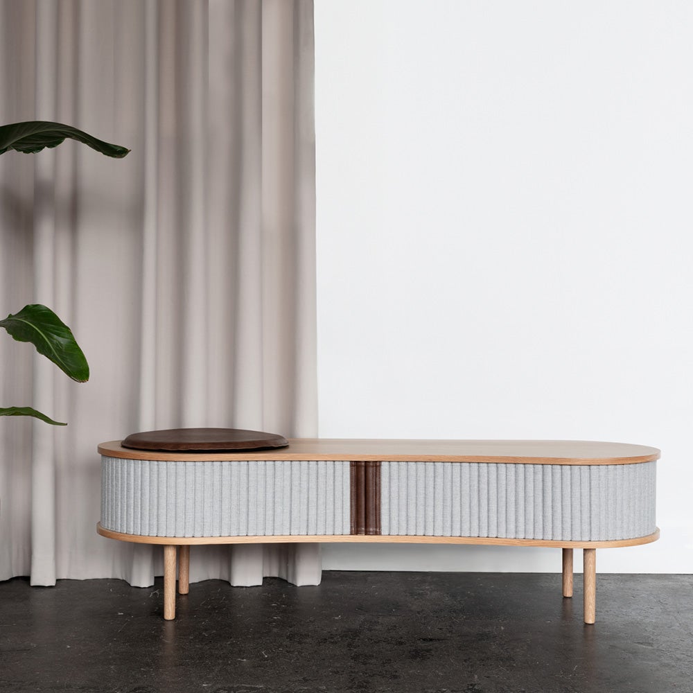 Audacious TV stand Oak/Sterling