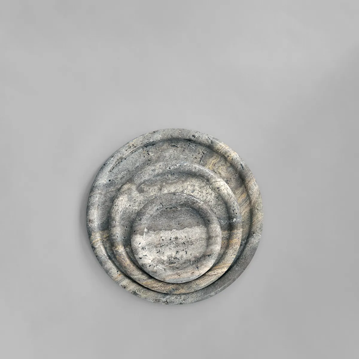 Decorative Tray in Travertine Enkei Medio Ø 30 cm