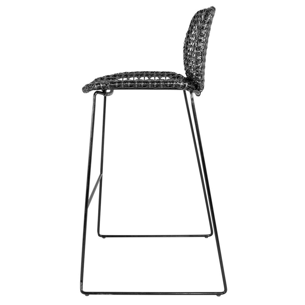 Vibe Barstool Black/Graphite Weave