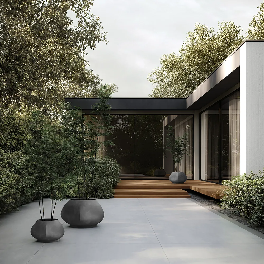 Arket pot Big - Dark Grey