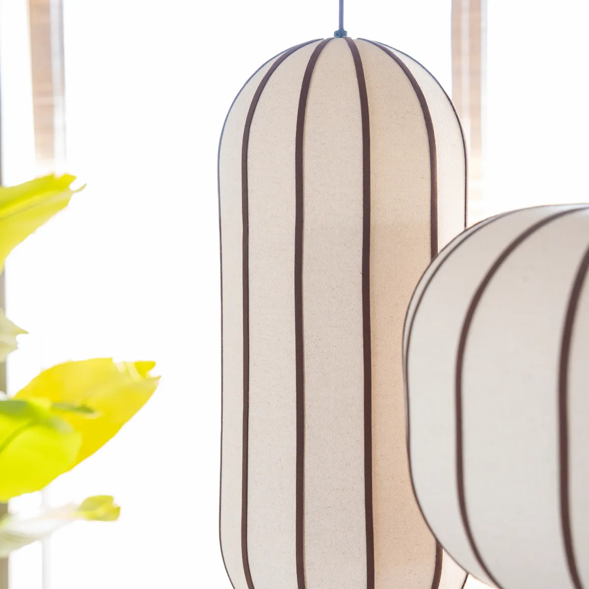 lamp Cocoon 1 pendant 27,5x27,5x66 cm natural