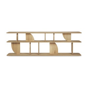 Geometric Console table - Oak