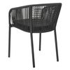 Delta chair    Black / Slate rope / Teddy Black