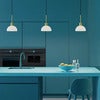 Vienda pendant brass/glass E14