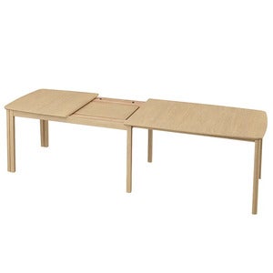 SM107 Dining table 101x160-316-368 cm lacquered oak