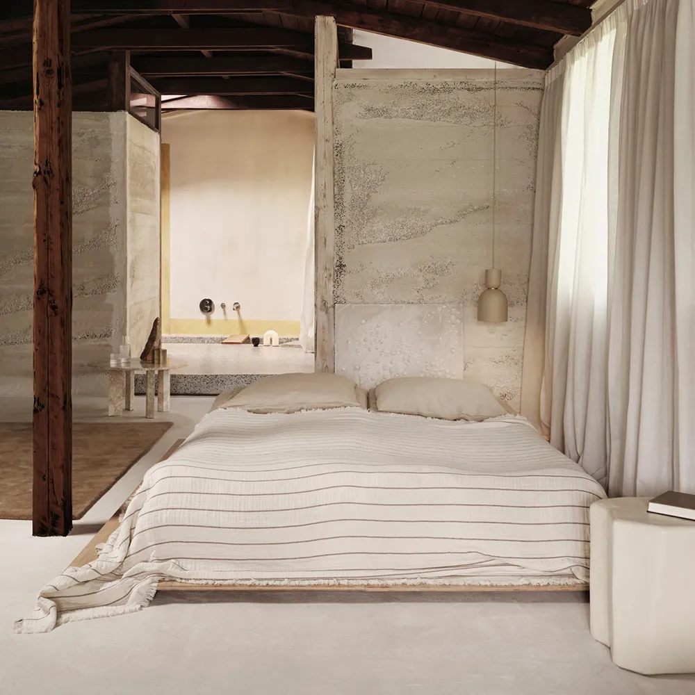 Aires Bedspread 160x240 cm Undyed