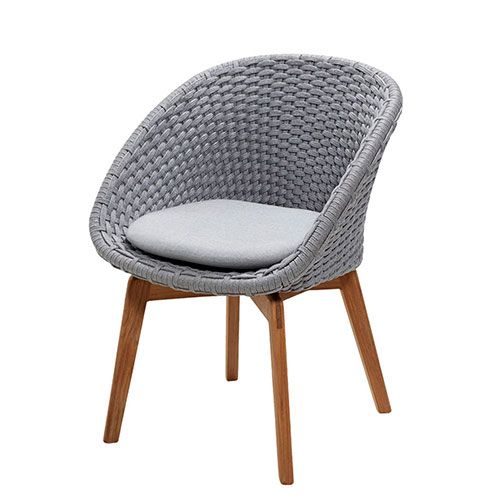 Peacock Armchair Light grey